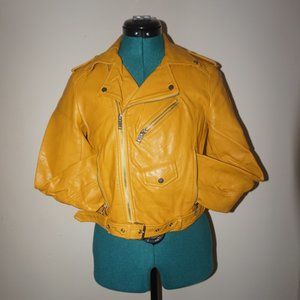 Cropped Faux Leather ZARA Jacket